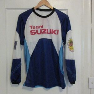 Vintage mesh Suzuki jersey top